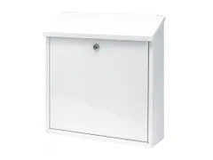 Wandbrievenbus Malagan Wit Staal