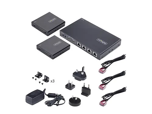 4-Poort HDMI Extender en Splitter Over CAT6