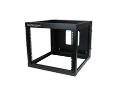 8U 22Inch Diep Scharnierend Open Frame Serverrack Wandmontage