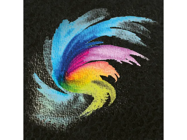 Papier Aquarelle Kangaro A2 300g 12 feuilles 3 côtés collés Noir