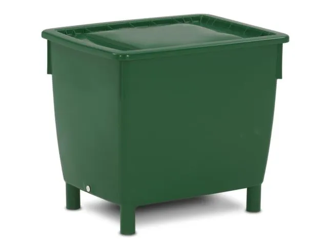 Deksel Voor Hoekige Opslagbak 380 Liter Groen