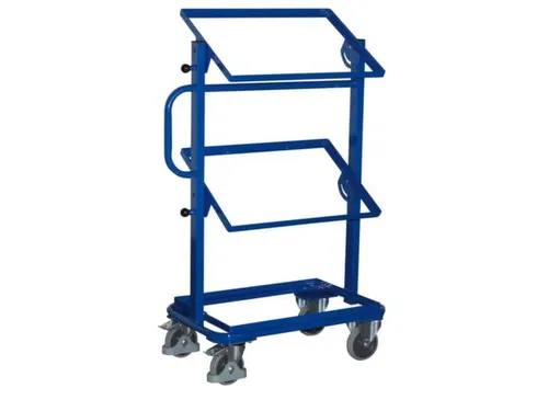 Bijzetwagen Eurobakken 200kg Open 820x455mm 3 Etages Neigbaar Ral5010