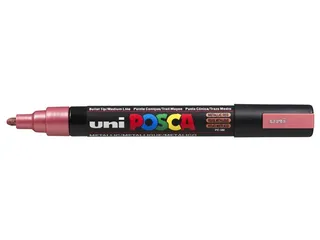 Verfstift Posca PC5M Medium Punt 1,8-2,5mm metallic rood - 2