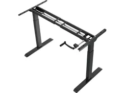 Verstelbaar Zit-Sta Bureau Frame Slinger Zwart 180Cm