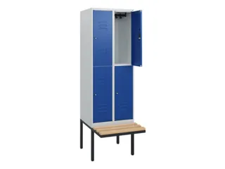 Dubbeldekse dekenkist,HxBxD 1950x600x815mm,2x2vak.,vak B 300mm - 2