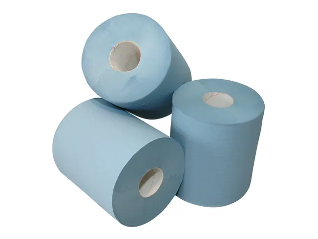 Centerfeed Handdoekrol Midi 1-Laags Blauw 300 Meter