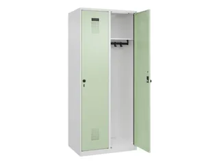 locker,HxBxD 1850x800x500mm,2vak,vak B 400mm,draaigrendel - 2