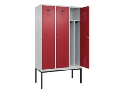 locker voor scheiding van kleding,HxBxD 2120x1200x500mm,3vak