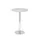 statafel,HxØ 1116x800mm,rond,schotelvoet chroom,ronde buis,blad grijs