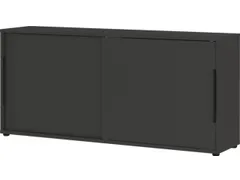 schuifdeurkast,HxBxD 740x1600x400mm,2xhouten vloer,romp grafiet