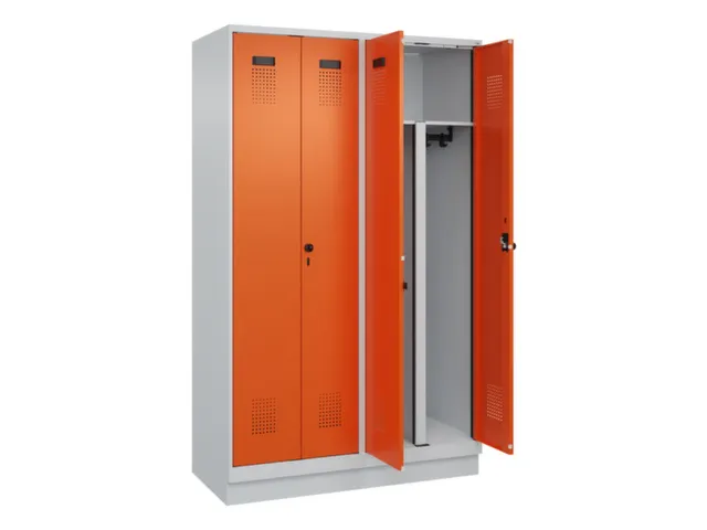 PBM-locker,HxBxD 1950x1200x500mm,4vak,vak B 300mm,draaigrendel