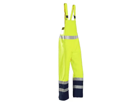 Sioen Brisbane Amerikaanse overall, fluo geel/marineblauw, maat L, per