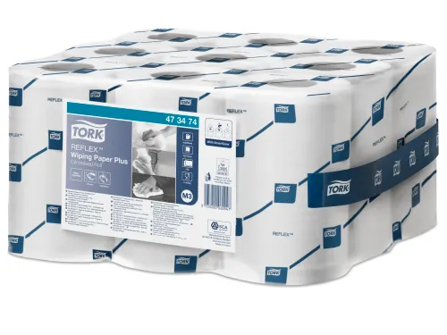 Tork 473474 Poetspapier M3 2-Laags Mini Centerfeed Smartcore Wit