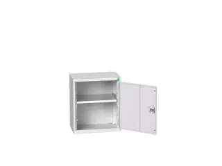 hangkast,HxBxD 600x525x350mm,vleugeldeur,1xStalen bodem,romp RAL7035 - 1