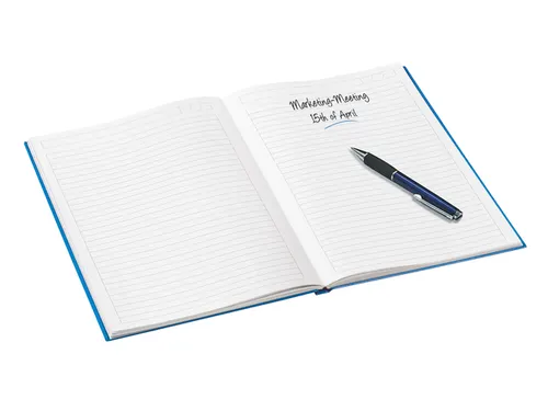 Notitieboek Leitz WOW A4 lijn blauw