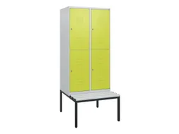 Dubbeldekse dekenkist,HxBxD 1950x800x815mm,2x2vak.,vak B 400mm