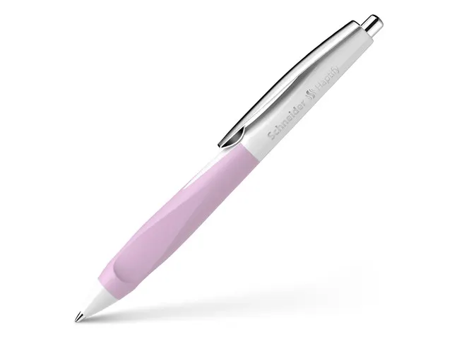 Balpen Schneider Haptify wit-lavendel