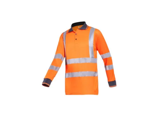 Poloshirt Olgiata Fluororanje, Maat S