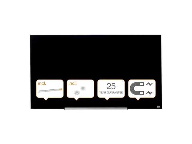 Nobo Diamond Glasbord Zwart 71x126 cm