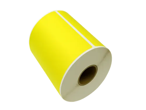 Gekleurde verzendlabels op rol 102x152mm Geel 2800 etiketten