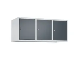 opzetkast,v. locker,3vak.,vak B 400mm,HxBxD 500x1200x500mm,vleugeldeur