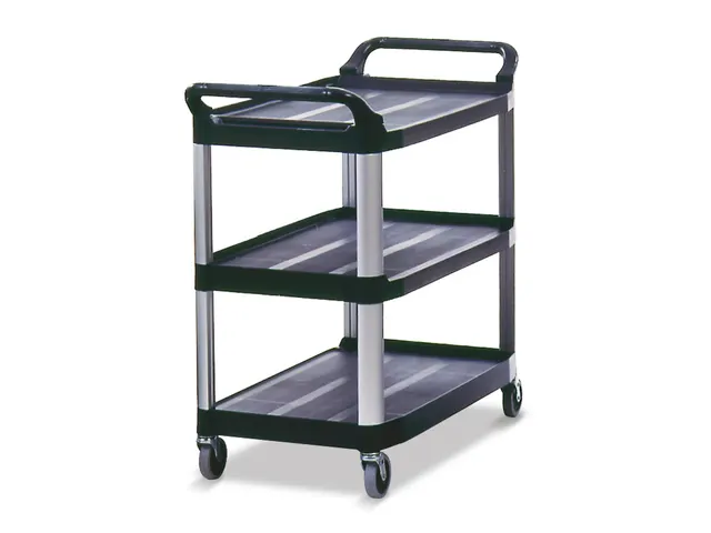 Werkwagen X-tra Rubbermaid Zwart