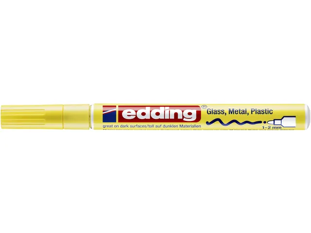 Marqueur peinture Edding 751 ogive 1-2mm jaune pastel
