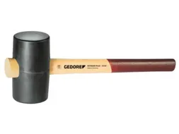 GEDORE 227 E-3 Rubberhamer met essenhouten steel,d 75mm