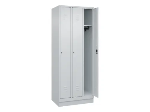 locker,HxBxD 1950x750x500mm,3vak,vak B 250mm,cil.-slot,sokkel