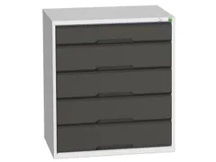 ladekast HxBxD 900x800x550mm 5laden romp RAL7035 front RAL7016