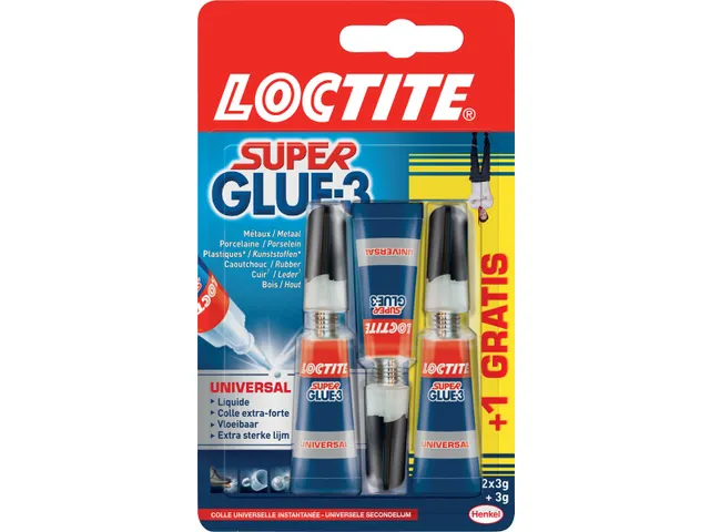 secondelijm Super Glue Universal 2 + 1 gratis