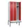 locker met bank,HxBxD 2120x900x815mm,3vak,vak B 300mm,draaigrendel