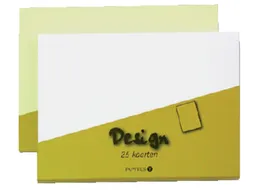 Dubbele kaart Papyrus Envelpack Design A6 105x148mm wit 894456 15 stuk