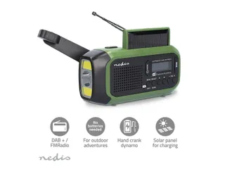 Noodradio Nedis DAB+ FM zonnepaneel - 8