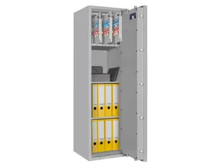 sleutelkluis,HxBxD 1400x400x420mm,128haak,legborden,romp RAL7035 - 5
