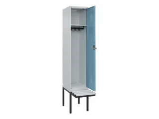locker met bank,HxBxD 2120x400x815mm,1vak,vak B 400mm,draaigrendel - 1
