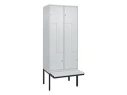 Z-garderobekast,HxBxD 2120x800x815mm,4vak,vak B 400mm,cil.-slot