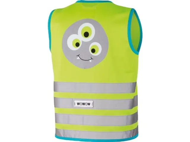 Crazy Monster Jacket Reflecterend Fluohesje Kind Groen Large