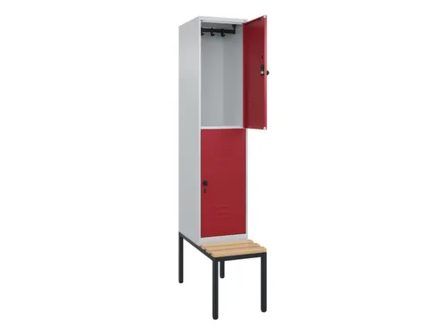 Dubbeldekse dekenkist,HxBxD 2120x400x815mm,1x2vak.,vak B 400mm