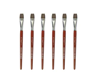 Penseel Kangaro Serie 121 plat Nr. 14 geitenhaar doos 6 stuks - 1