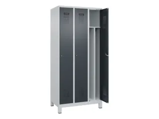 locker voor scheiding van kleding,HxBxD 1950x900x500mm,3vak - 1
