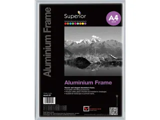 Fotolijst Seco A4 zilverkleur Geborsteld aluminium. 11mm - 1