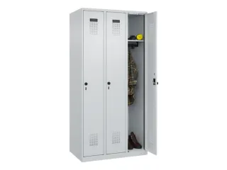 locker,HxBxD 1850x900x500mm,3vak,vak B 300mm,draaigrendel - 1