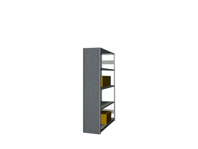 paroi latérale,p. rayonnage sans boulons,HxP 2000x400mm,acier,RAL7035
