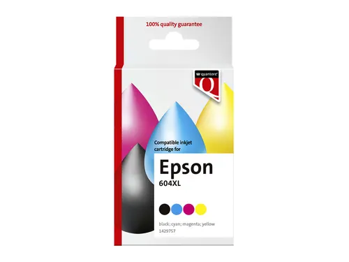 Inktcartridge Quantore alternatief tbv Epson 604XL T10H94 zwart + 3 kl