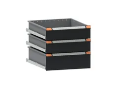 soubassement de tiroir p. établi 3tiroir(s) acier RAL7016