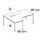 In hoogte verstelbaar bureau in vrije vorm,CC-zwart