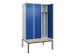 armoire vestiaire avec banc noir et blanc,HxlxP 2120x1200x815mm