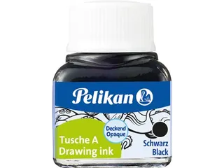 Oost-Indische inkt zwart, flesje van 10 ml - 1
