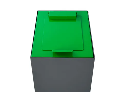 Top met klepdeksel voor modulaire afvalscheidingsunit Groen